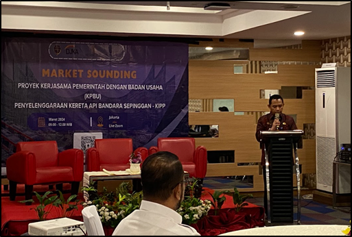 Figure 1 Sambutan Direktur Lalu Lintas dan Angkutan Kereta Api, Direktorat Jenderal Perkeretaapian, Kementerian Perhubungan
Sumber : Market Sounding KA Bandara IKN 2024
