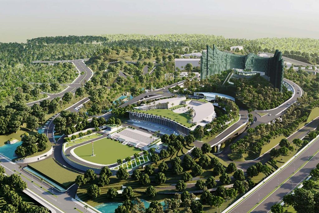 Desain Kantor Presiden, Istana Negara dan Lapangan Upacara di IKN. | Dok. Kementerian PUPR BPPW Kaltim